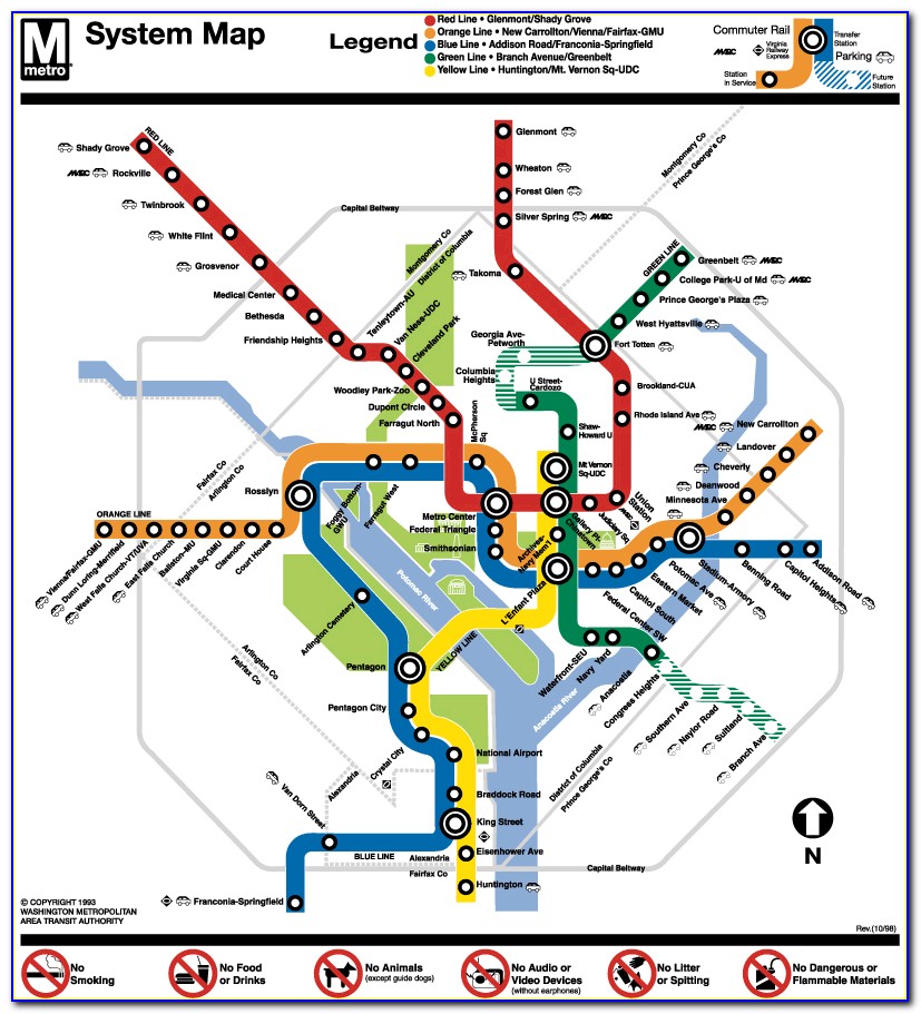 Metro Washington Dc Schedules And Maps