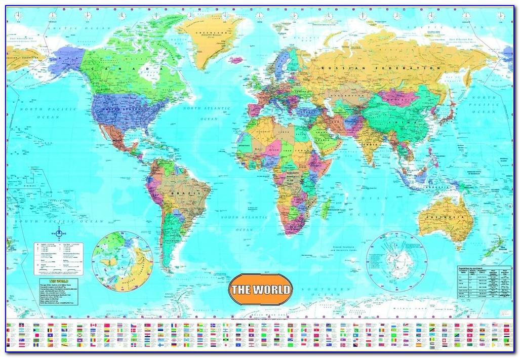 Michelin World Map Laminated