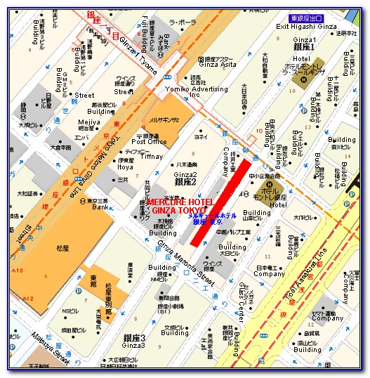 Mitsui Garden Hotel Ginza Map