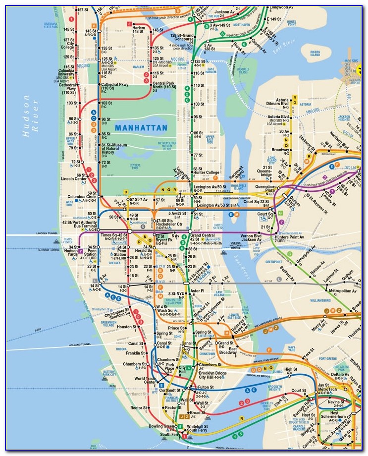 Mta New York City Subway Map Shower Curtain