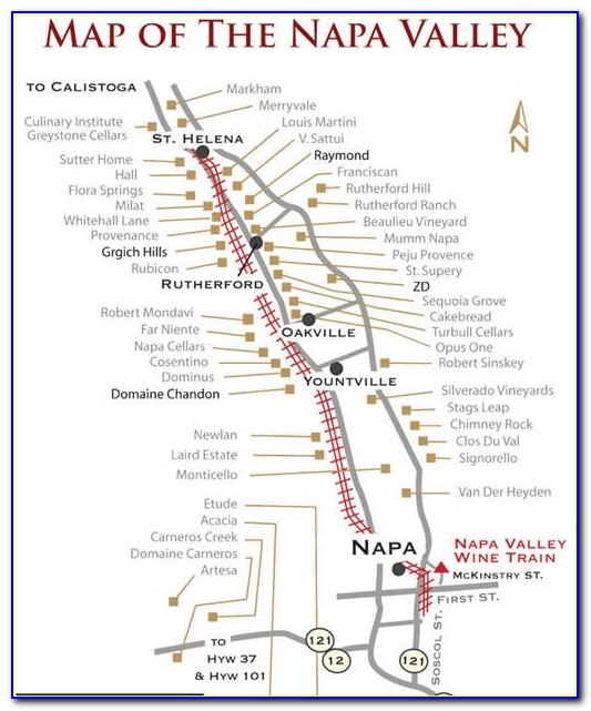 Napa Valley Vintners 3d Map