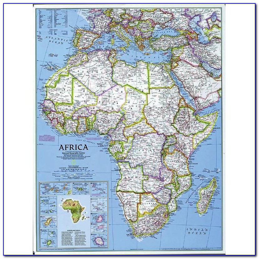 National Geographic Map Of South Africa