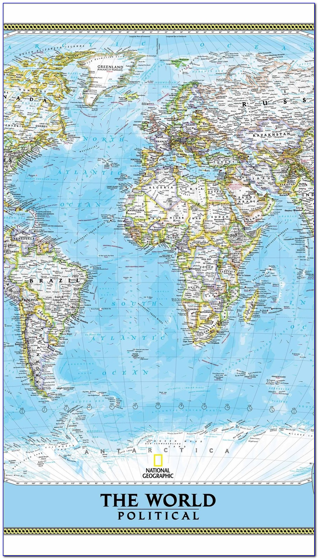 National Geographic World Executive Mural Map