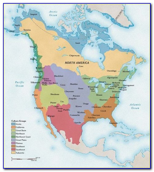 Native Language Map North America