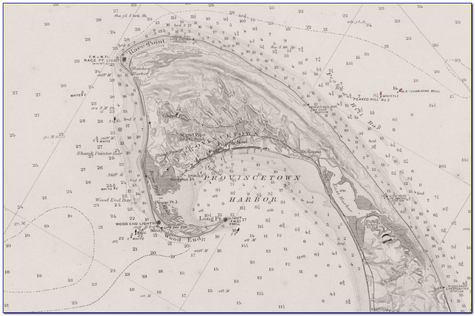 Nautical Chart Cape Cod Canal