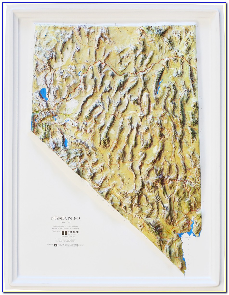 Nevada Relief Map