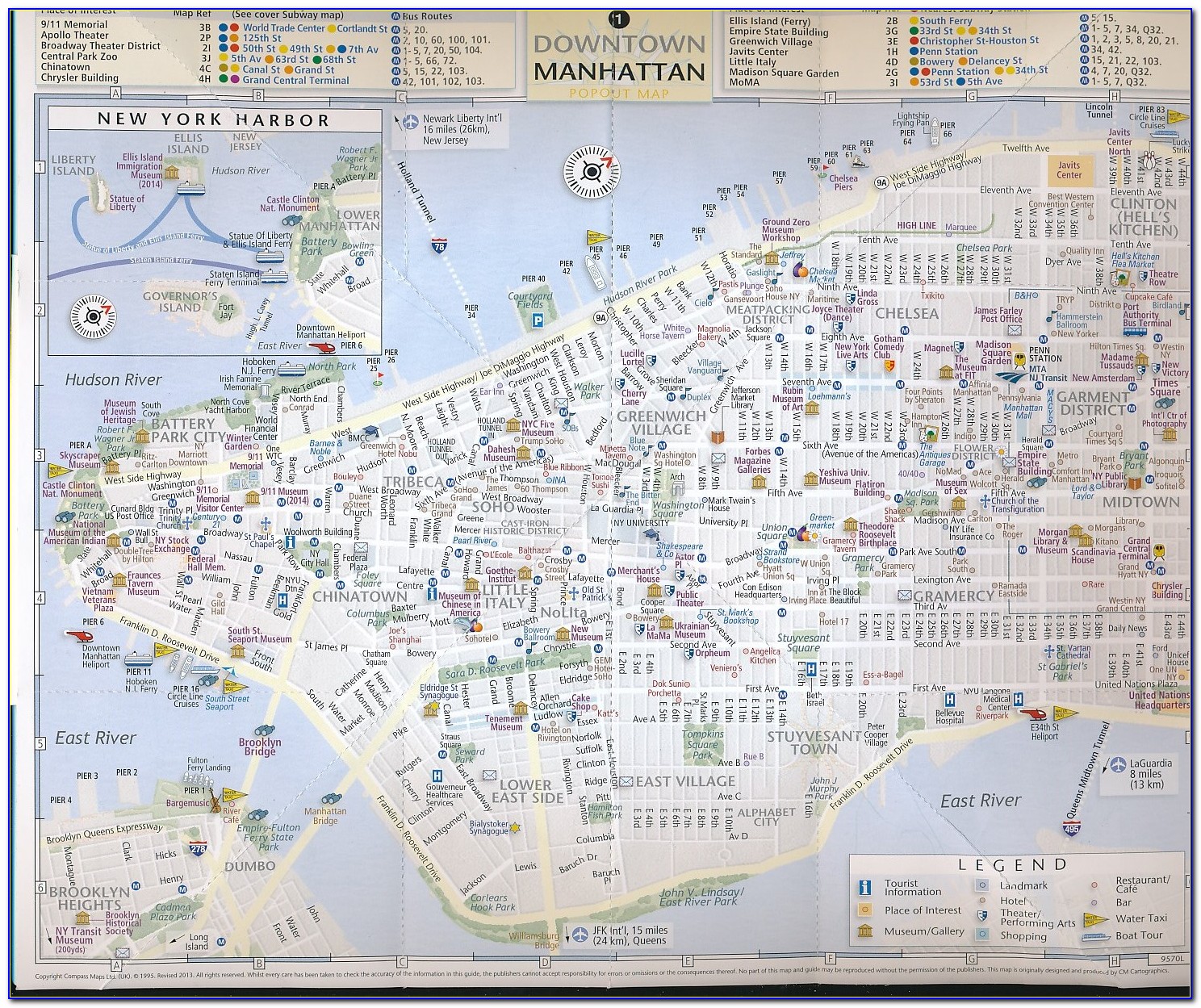 New York City Pop Out Map