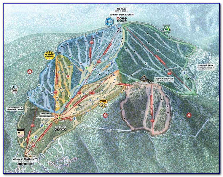 Northstar Ski Trails Condo Map