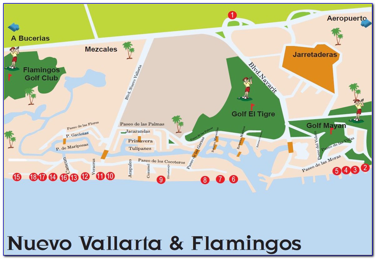Nuevo Vallarta Hotel Map
