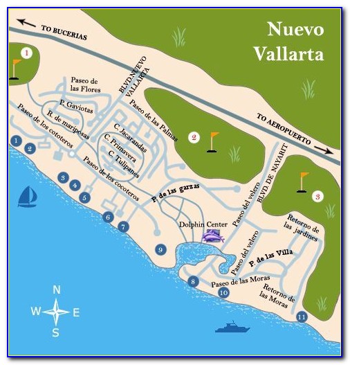Nuevo Vallarta Mexico Hotel Map