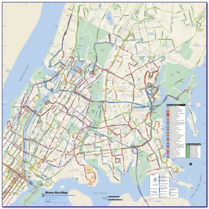 Nyc Bus Map Manhattan Bronx