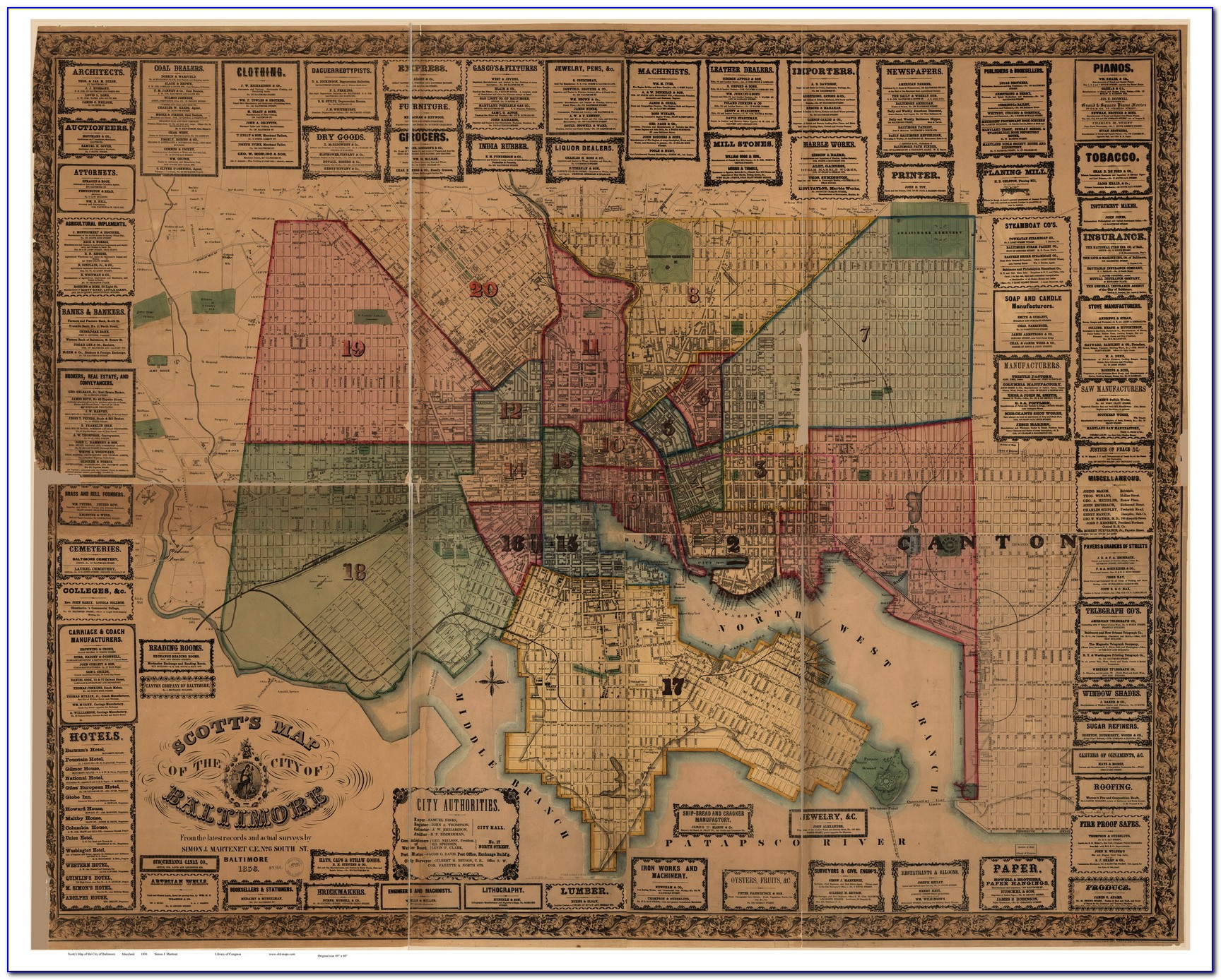 Old Baltimore County Maps