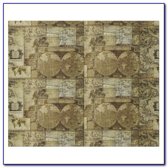 Old World Maps Gift Wrapping Paper