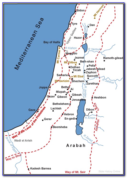 Oldest Map Of Palestine