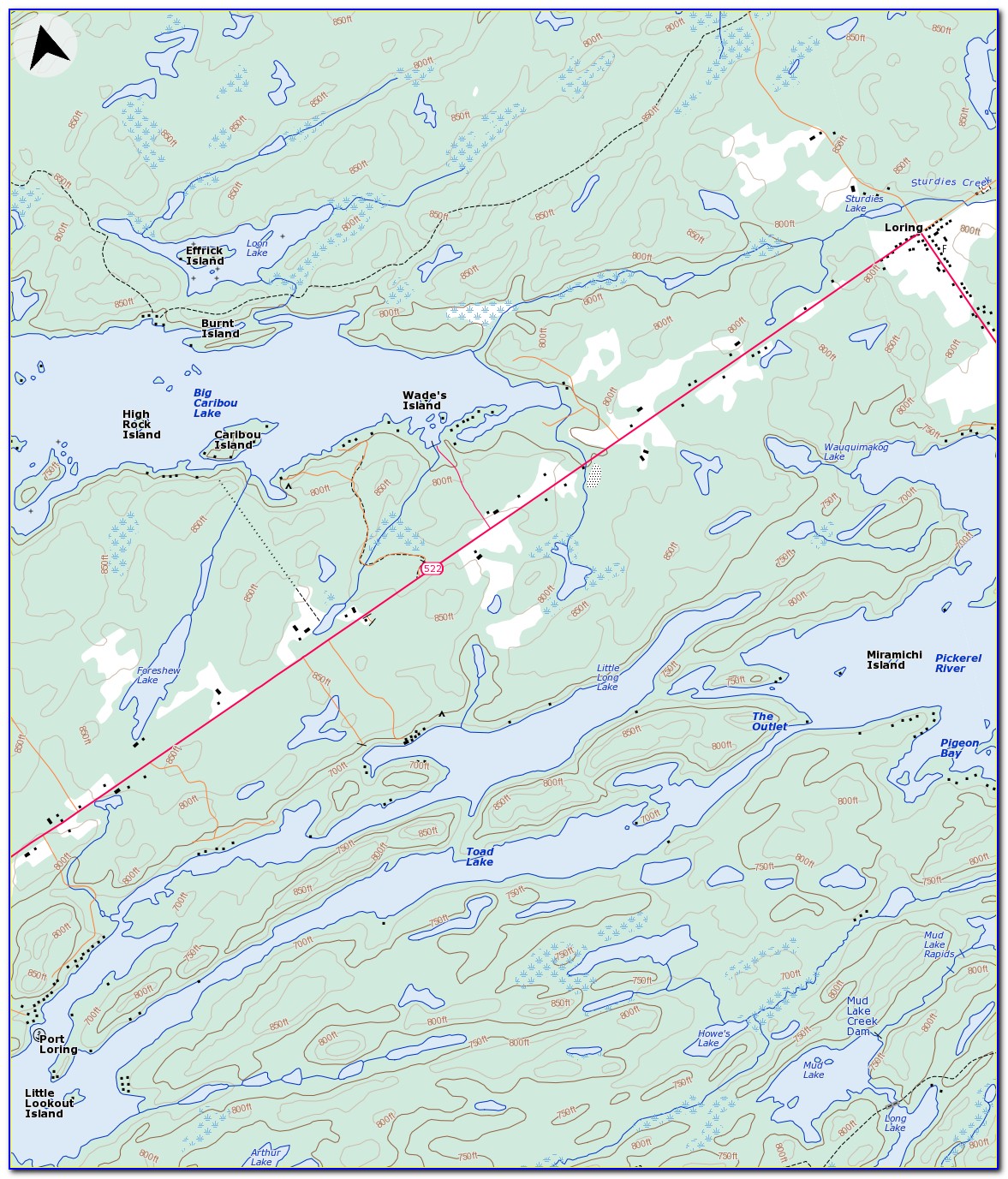 Ontario Fishing Lakes Maps