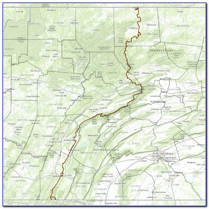 Pa Hiking Trail Maps