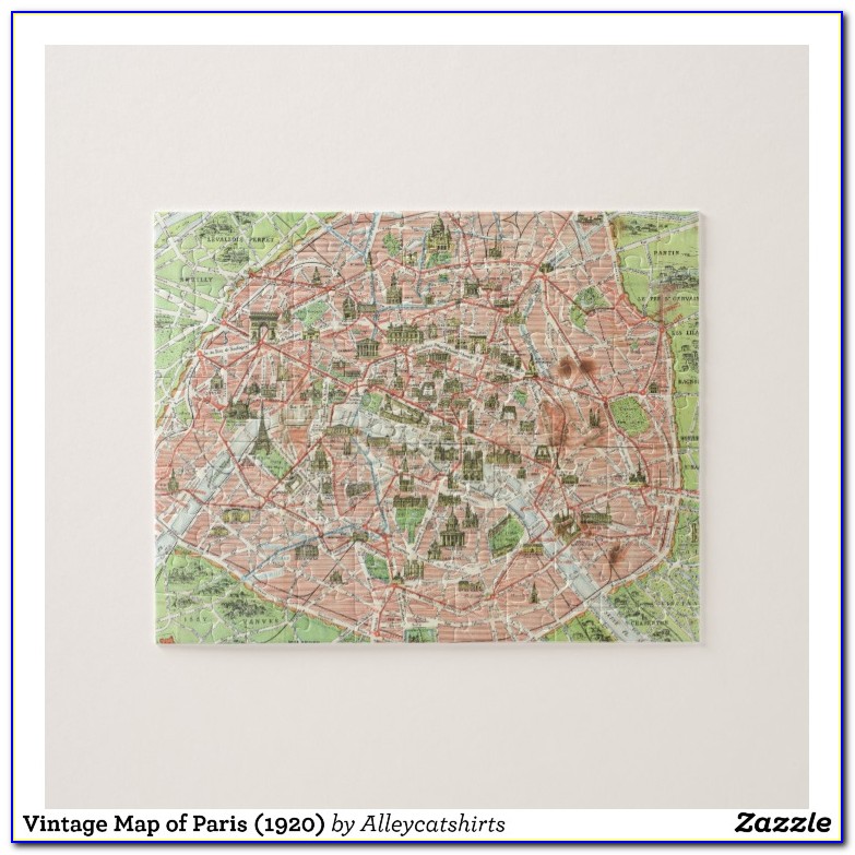 Paris Metro Map Jigsaw Puzzle