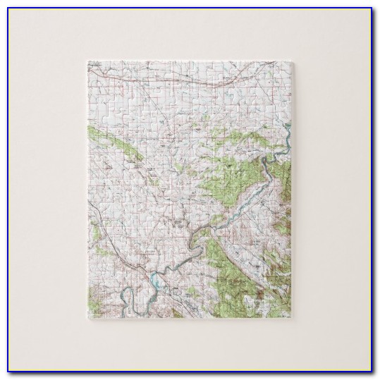 Personalized Topographic Map Jigsaw Puzzle