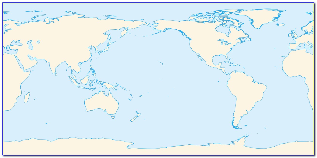 Peters World Map Pacific Centered