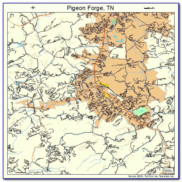 Pigeon Forge Tn Map