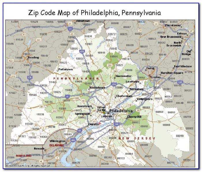 Printable Map Of Downtown Philadelphia