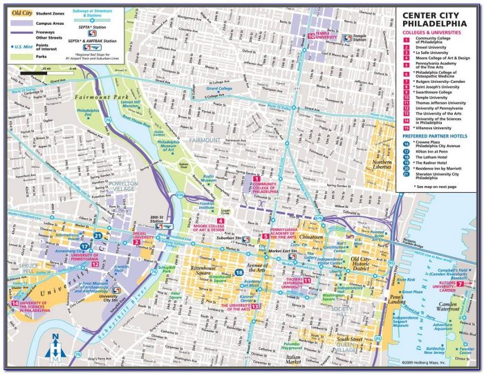 Printable Map Of Philadelphia Area