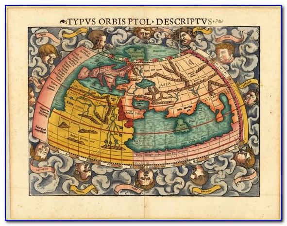 Ptolemy World Map Poster