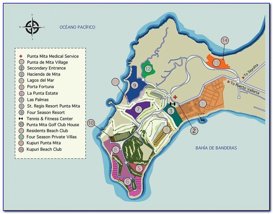Punta Mita Resort Map
