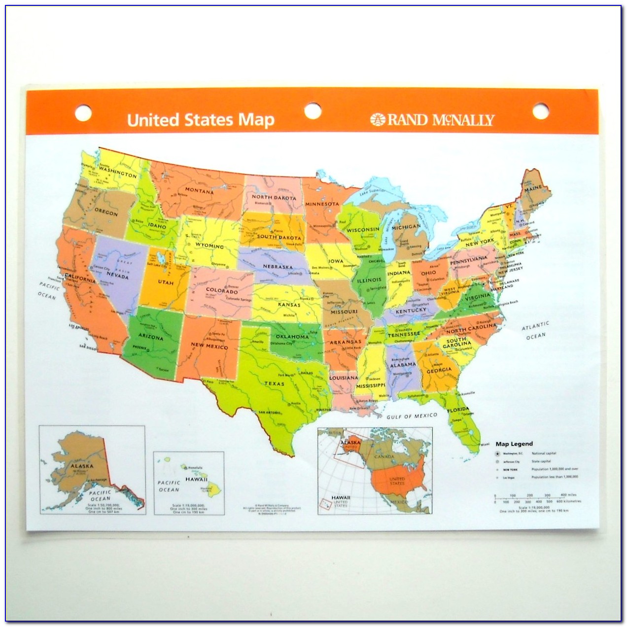 Rand Mcnally Road Map Of Usa