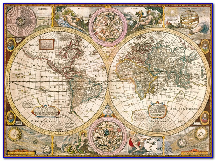 Ravensburger Antique World Map 5000