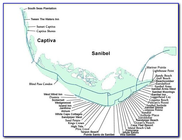 Sanibel Island Hotels Map