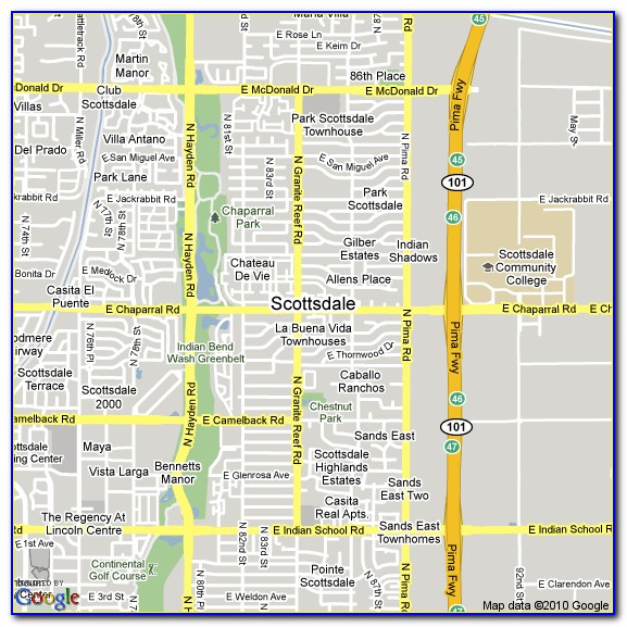 Scottsdale Hotel Map