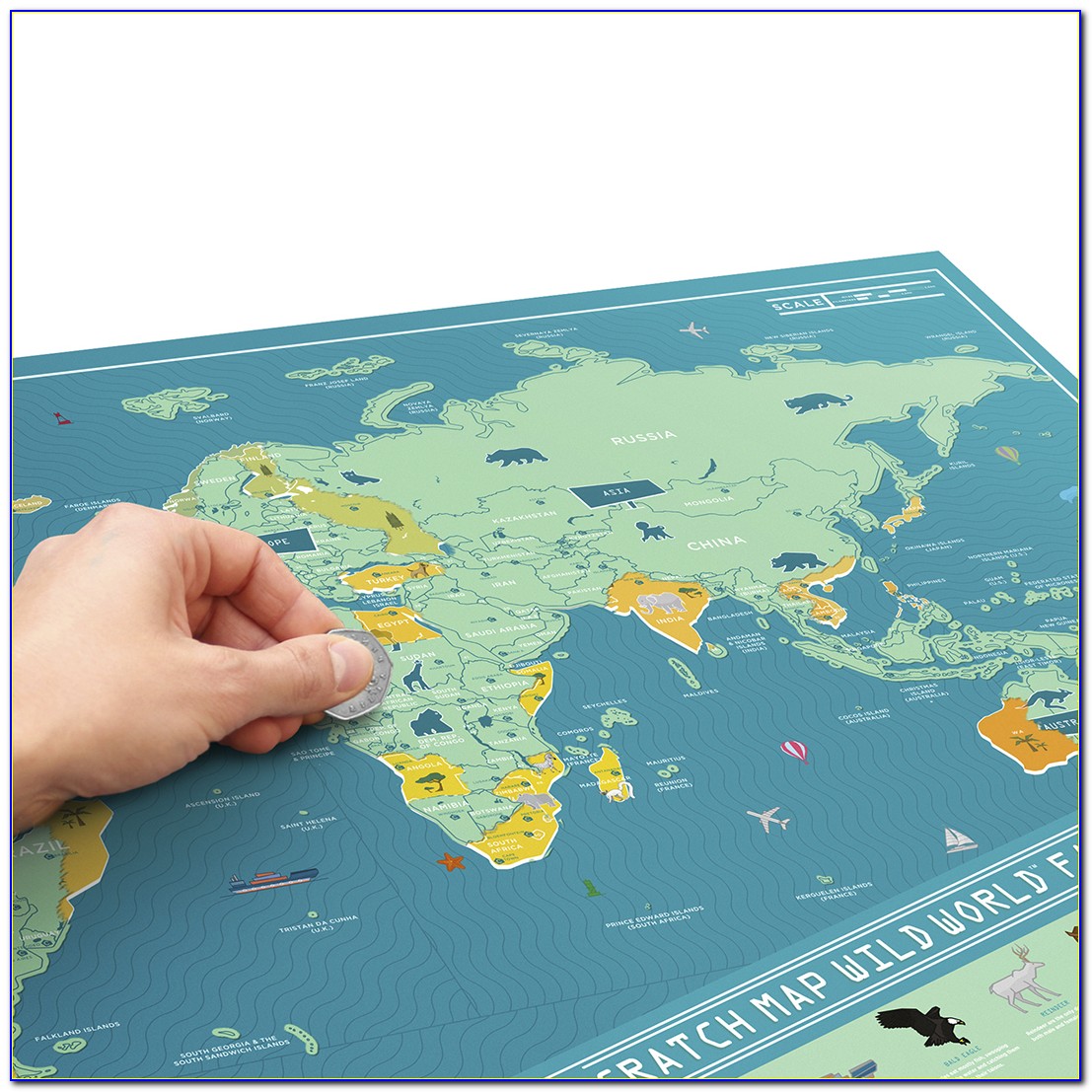 Scratch Off Map World Deluxe