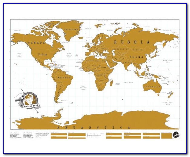 Scratch World Map Nz