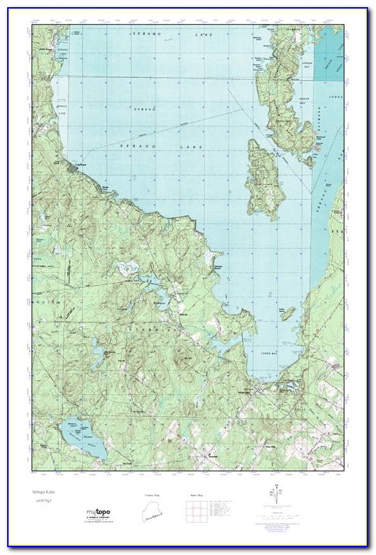 Sebago Lake Fishing Map