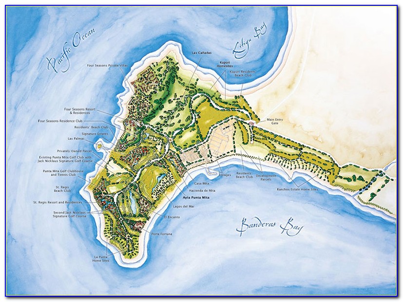St Regis Punta Mita Resort Map