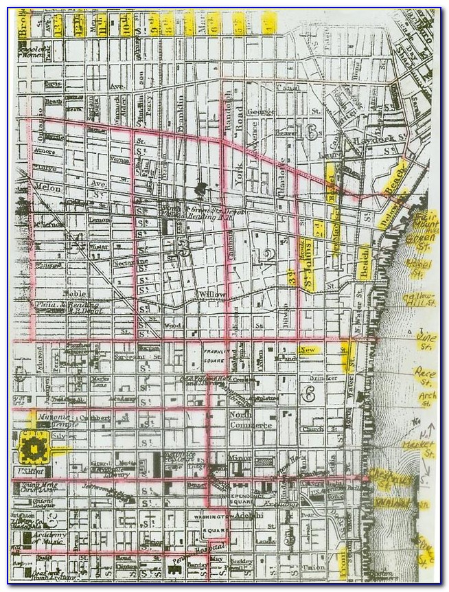 Street Map Of Center City Philadelphia Pa