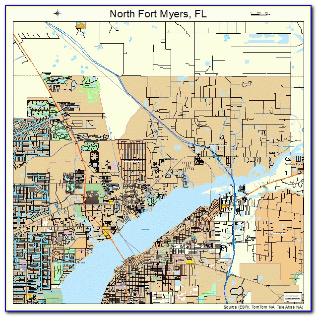 Street Map Of North Fort Myers Florida