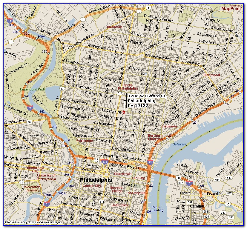 Street Map Of West Philadelphia Pa