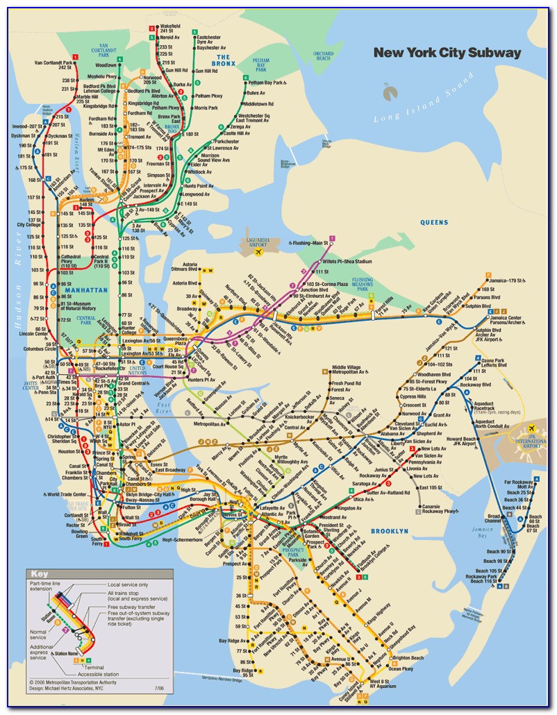 Subway Map Ny City