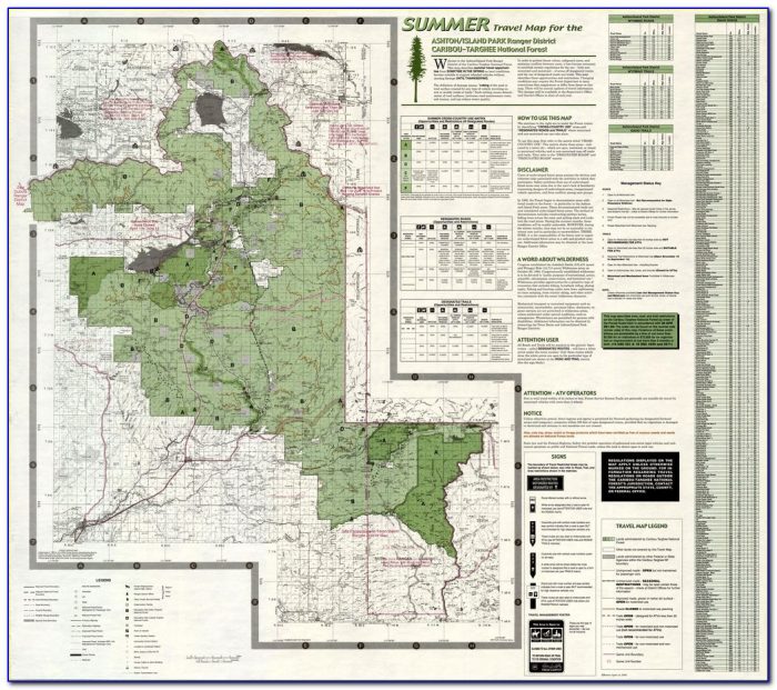 Targhee National Forest Map
