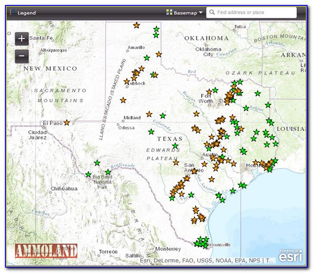Texas Location Map Of Public Hunting Areas