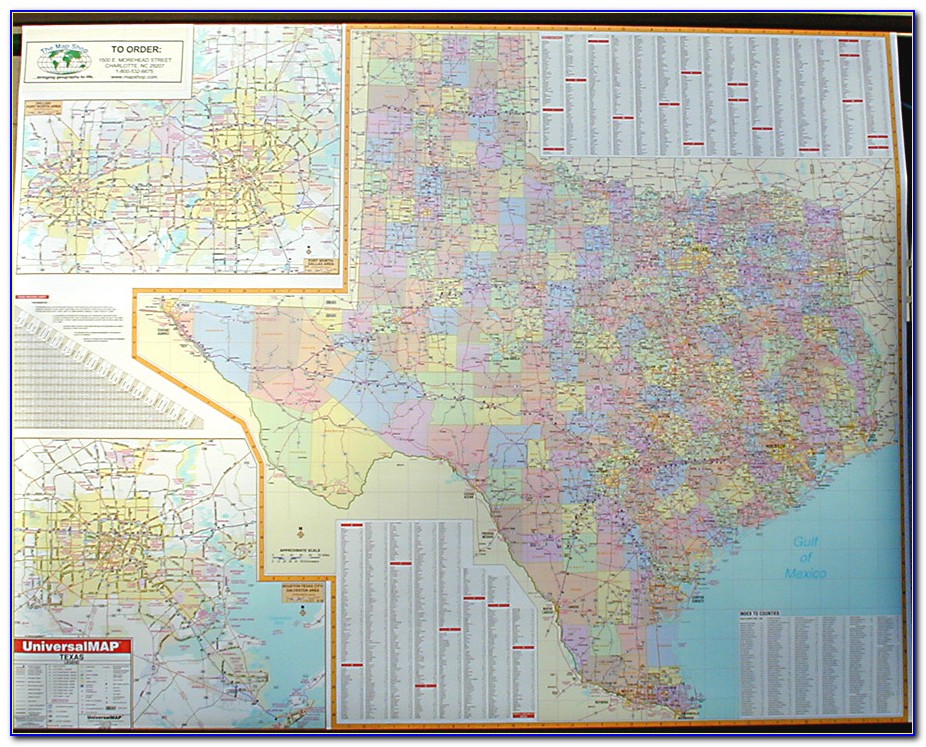 Texas Wall Maps