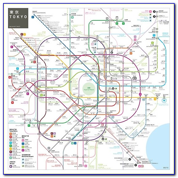 Tokyo Metro Map Poster