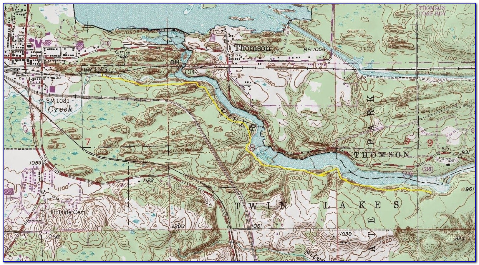 Topographic Hiking Maps