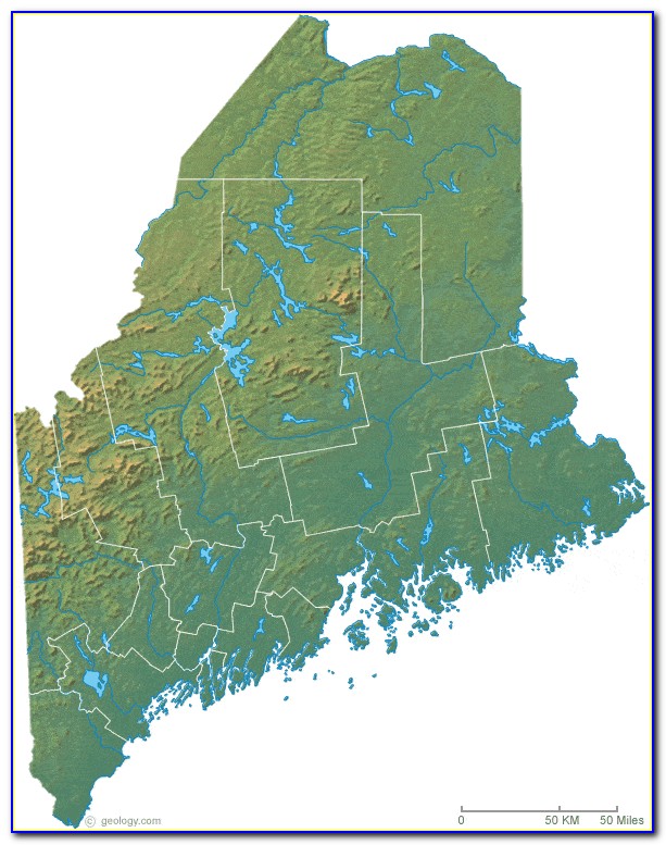 Topographic Map Bridgton Maine