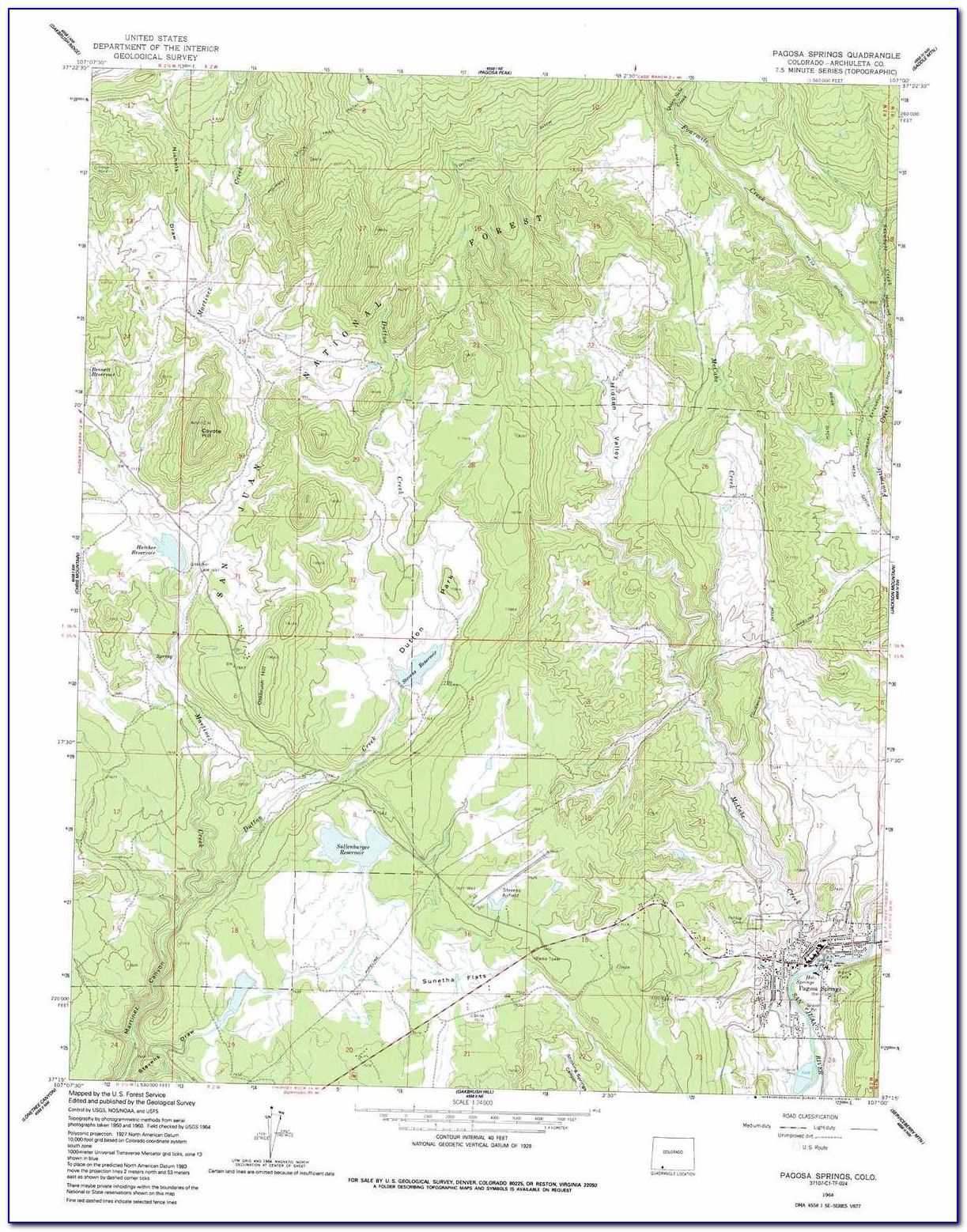 Topographic Map Colorado Springs