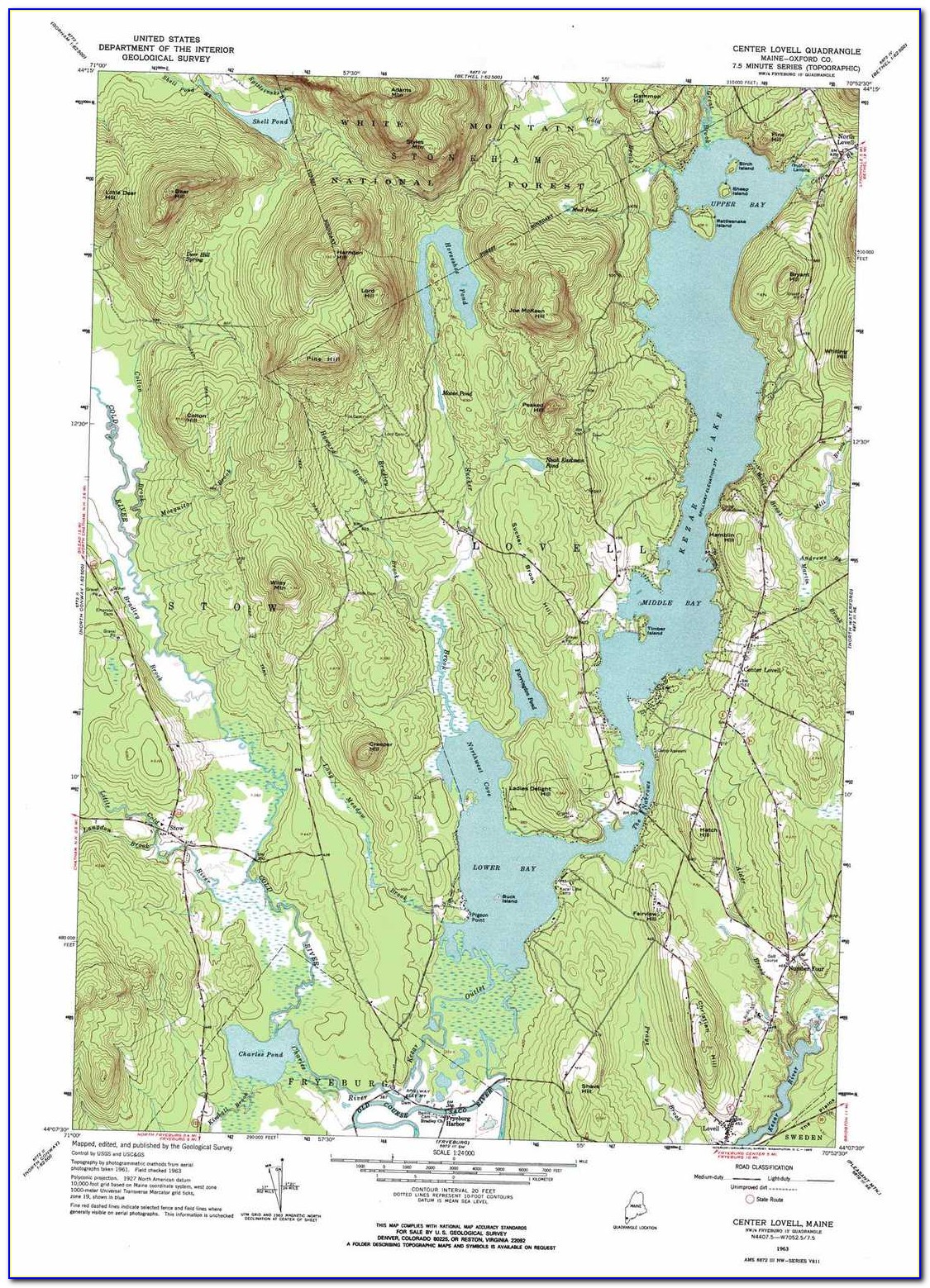 Topographic Map Portland Maine
