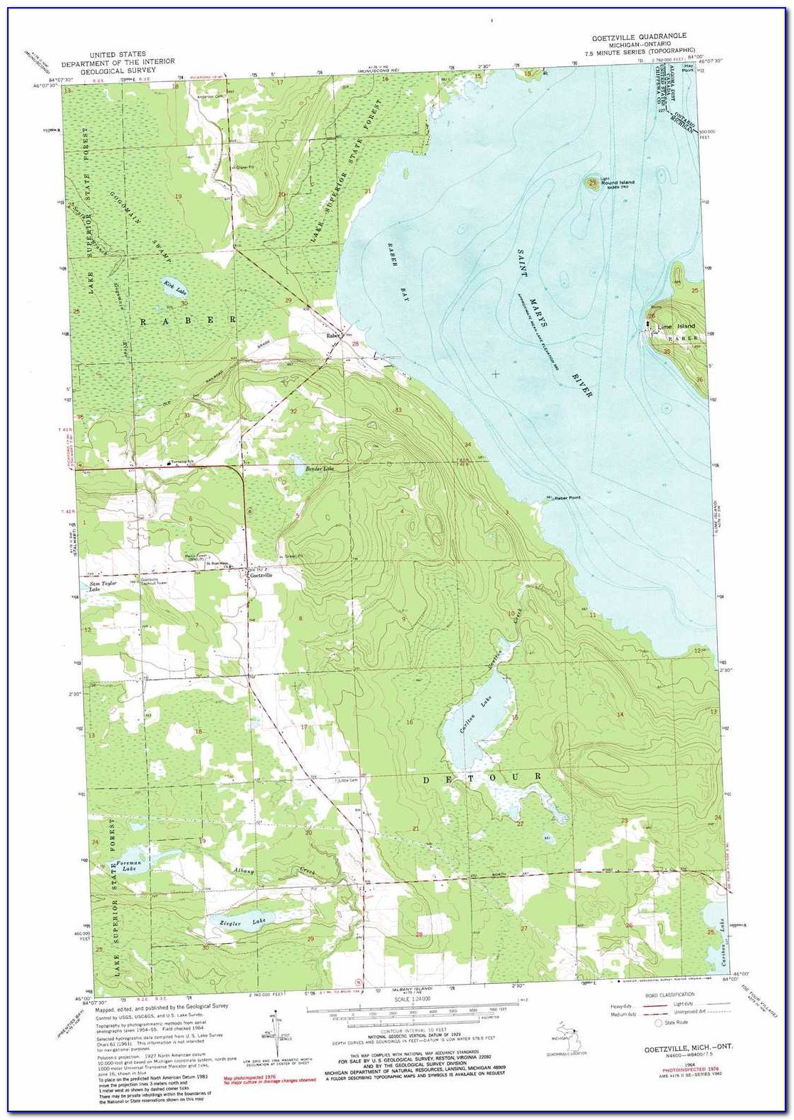 Topographic Maps Of Michigan Lakes
