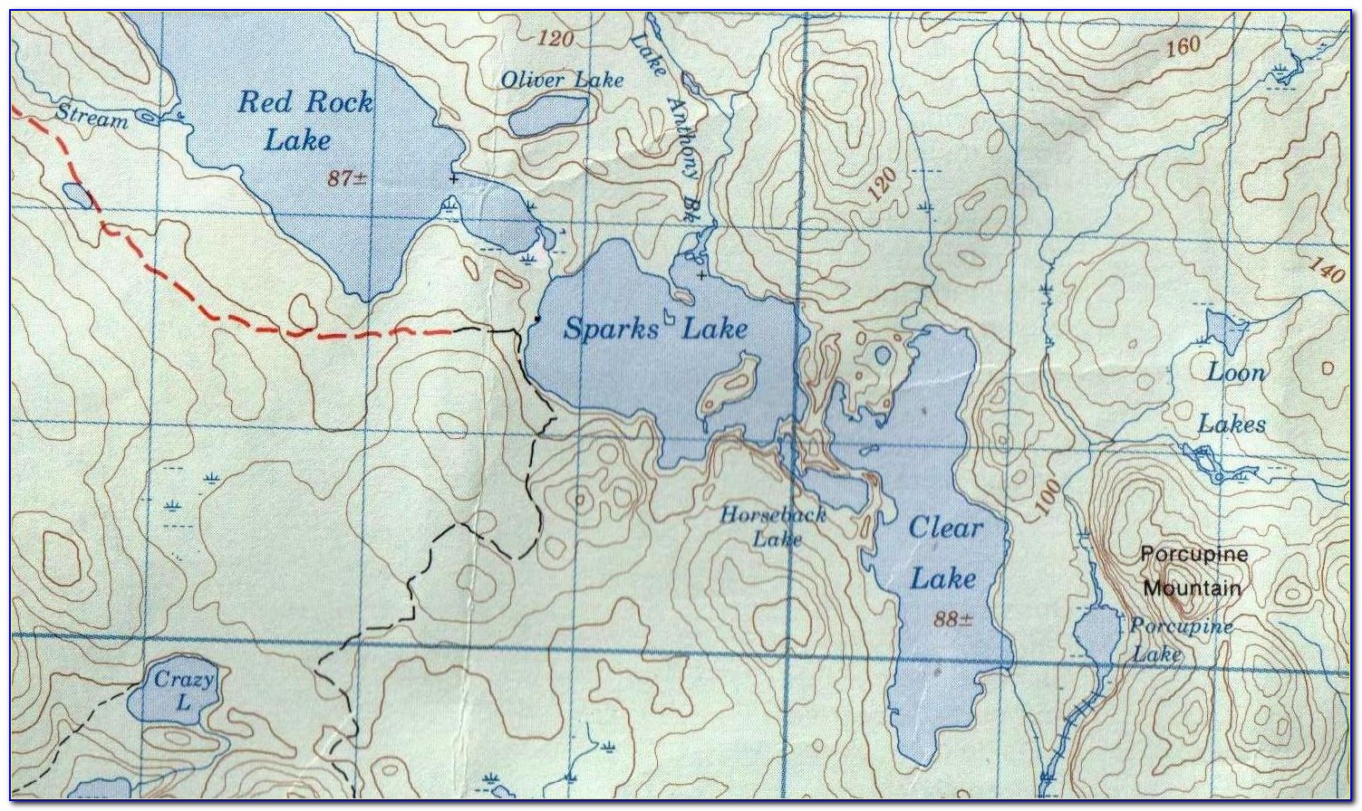 Topographic Maps Ontario Lakes